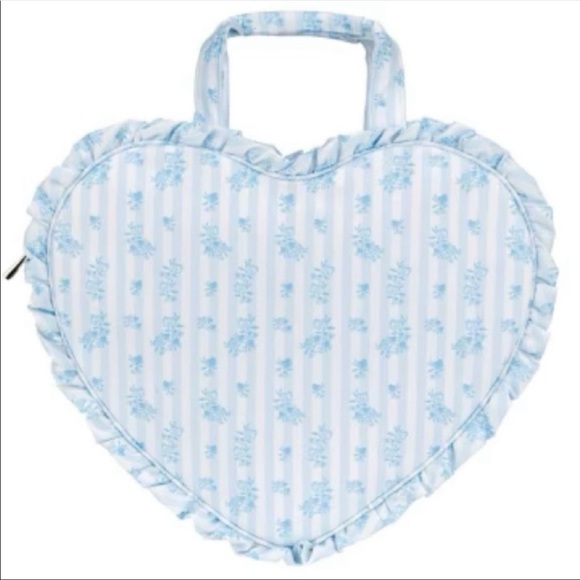 Stoney Clover Lane Handbags - Stoney Clover Lane High Tea Printed Ruffled Heart Tote